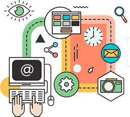 Email marketing service illustration
